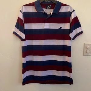 Striped Collared Polo Shirt